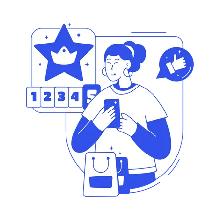 Kundenbewertung  Illustration