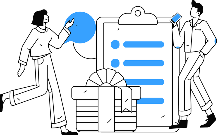 Kundenfeedbacksystem  Illustration