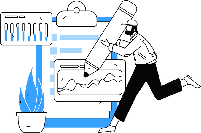 Kundenfeedbacksystem  Illustration