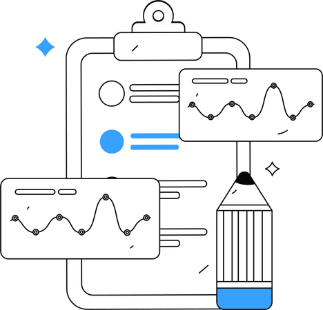 Kundenfragebogen  Illustration