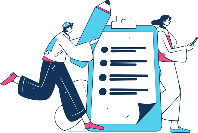 Kundenstudie  Illustration