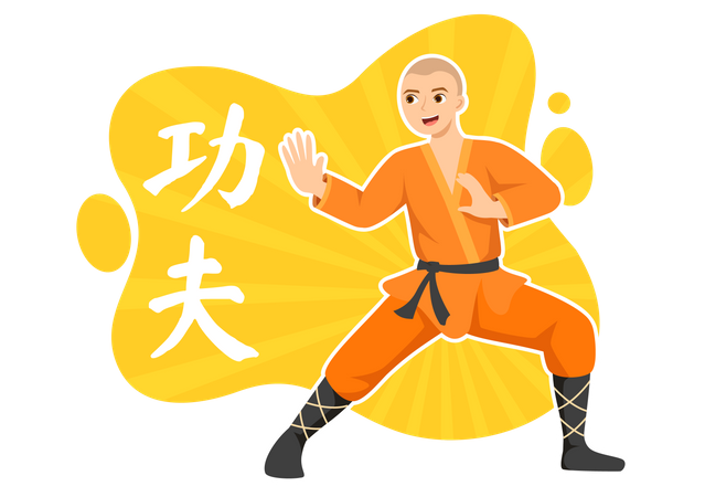 Kung Fu lernen  Illustration