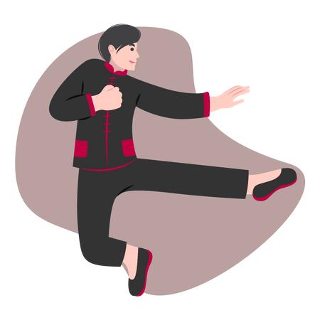 Kung Fu Martial arts  Illustration