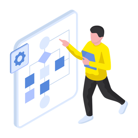 Algorithmus für künstliche Intelligenz  Illustration