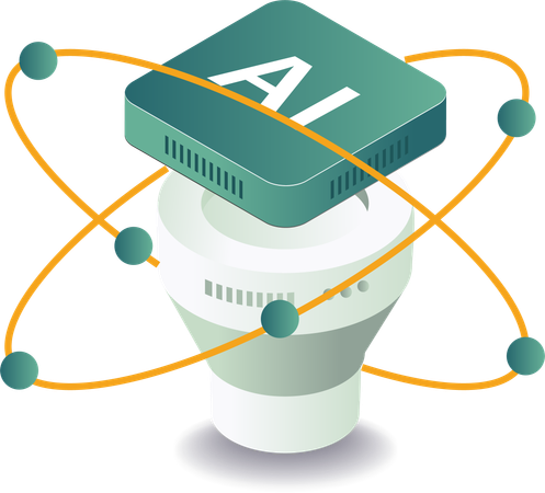 Künstliche Intelligenz-Technologie  Illustration