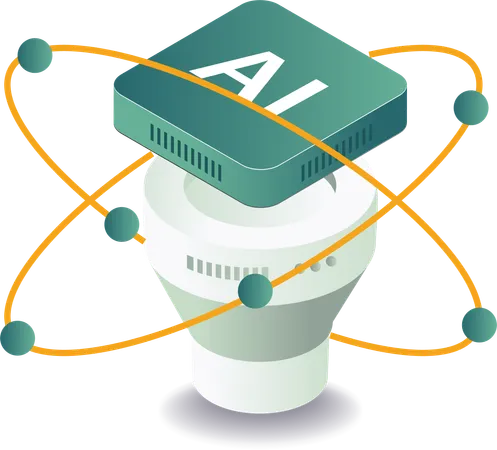 Künstliche Intelligenz-Technologie  Illustration