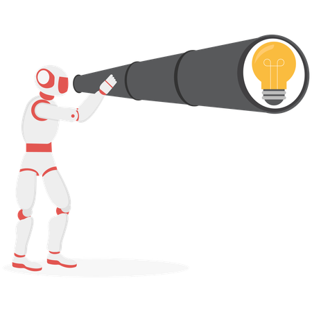 Künstliche Intelligenz unterstützt den Geschäftserfolg  Illustration