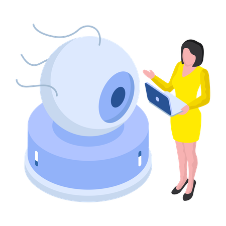 Künstlicher Augapfel  Illustration