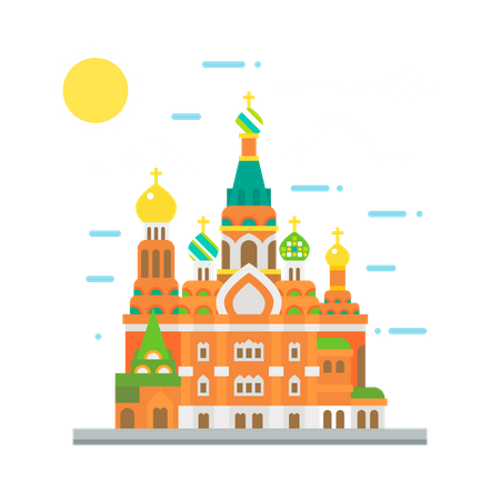 La cathédrale Saint-Basile  Illustration