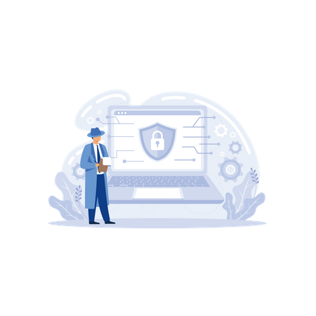 La cyber-sécurité  Illustration