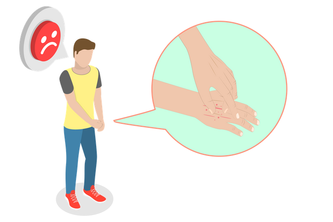 La dermatite atopique  Illustration