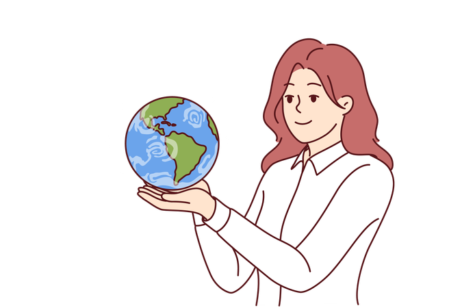 La empresaria está creando conciencia para salvar el medio ambiente  Ilustración