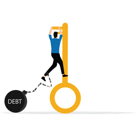 La liberté de l'homme pour payer ses dettes  Illustration
