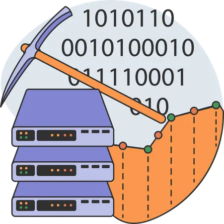 La minería del servidor está hecha  Ilustración