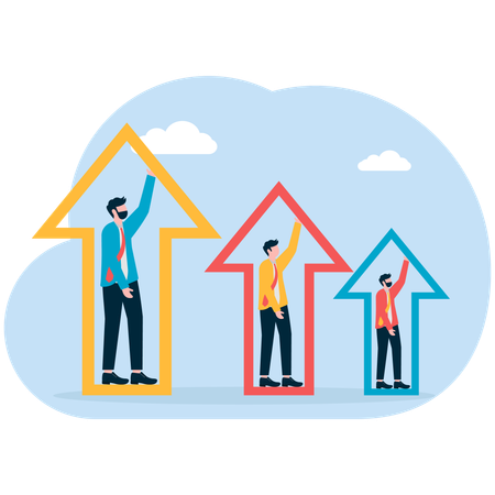 La performance des employés est mesurée  Illustration