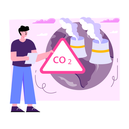 La pollution de l'air  Illustration