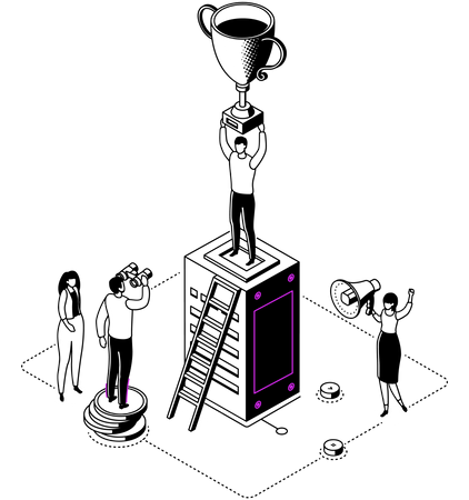 La réussite des entreprises  Illustration