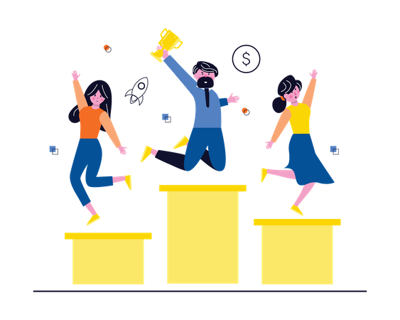La réussite des entreprises  Illustration