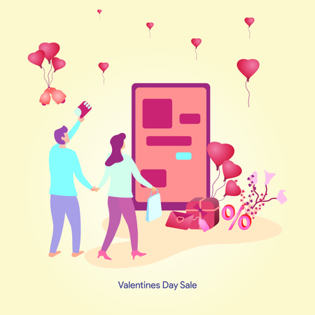 L'illustration de la Saint-Valentin  Illustration