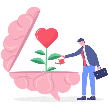 La salud mental de los empleados se mantiene positiva  Ilustración