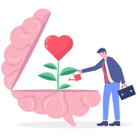 La salud mental de los empleados se mantiene positiva  Ilustración