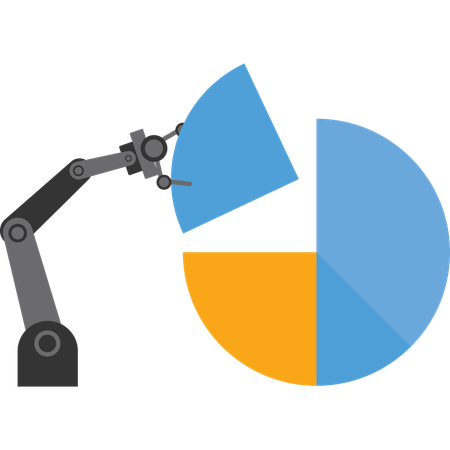 La tecnología de IA ayuda al crecimiento económico.  Ilustración