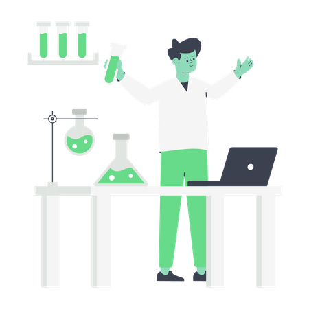 Lab Assistant  Illustration