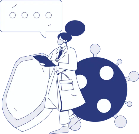 Lab assistant  Illustration
