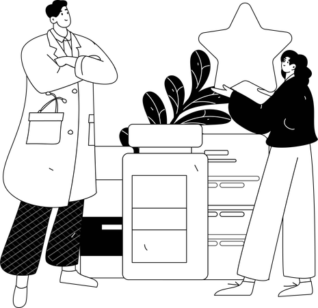 Lab assistant  Illustration