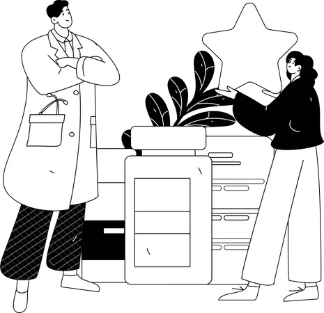 Lab assistant  Illustration