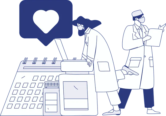 Lab assistant  Illustration