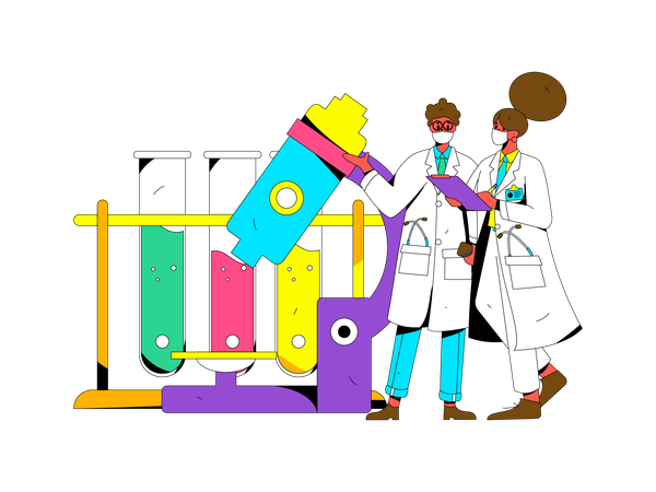 Lab assistant  Illustration