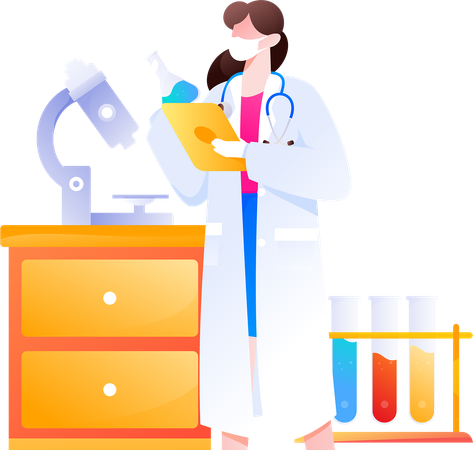 Lab Assistant  Illustration