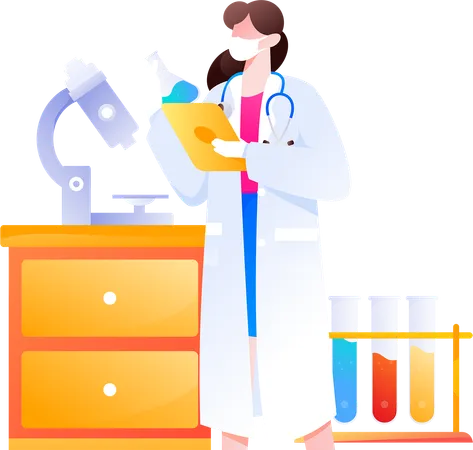 Lab Assistant  Illustration