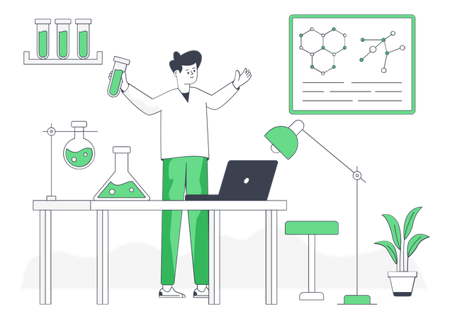 Lab Assistant  Illustration