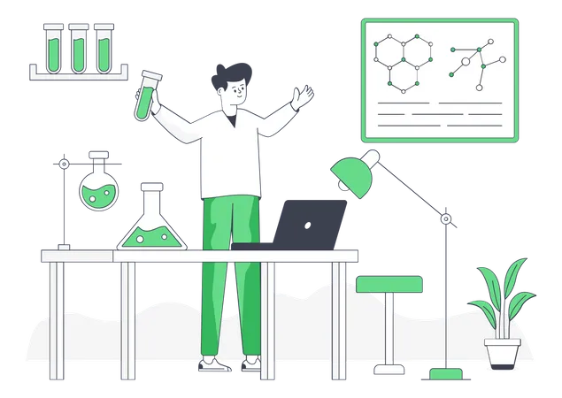 Lab Assistant  Illustration