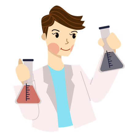 Lab assistant  Illustration