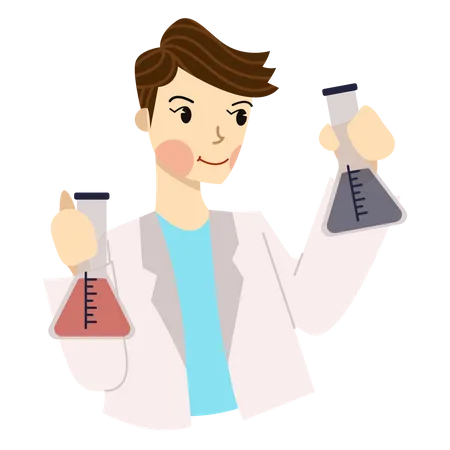 Lab assistant  Illustration