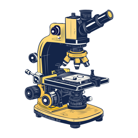 Lab Microscope  Illustration