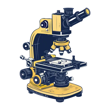 Lab Microscope  Illustration