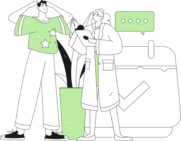 Lab research assistance  Illustration