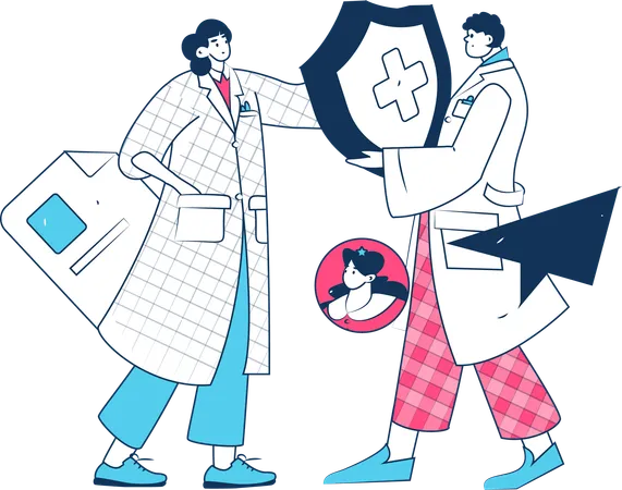 Lab research assistance  Illustration