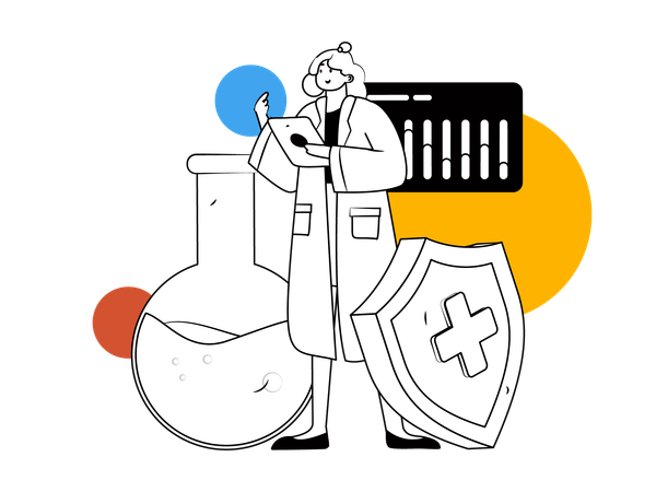Lab researcher  Illustration