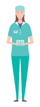 Lab researcher  Illustration