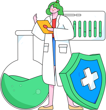 Lab researcher  Illustration