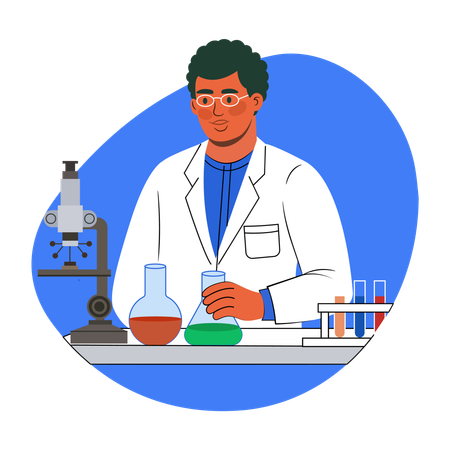 Lab Scientist  Illustration