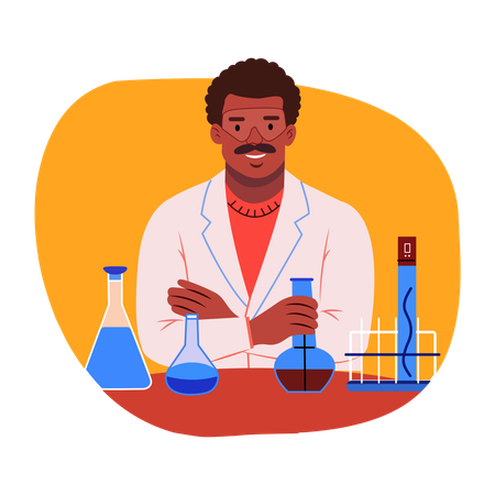 Lab Technician  Illustration