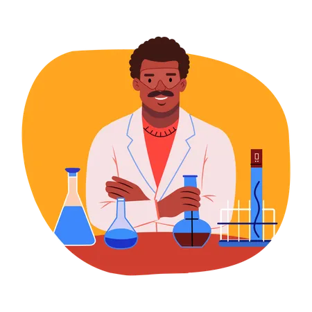 Lab Technician  Illustration