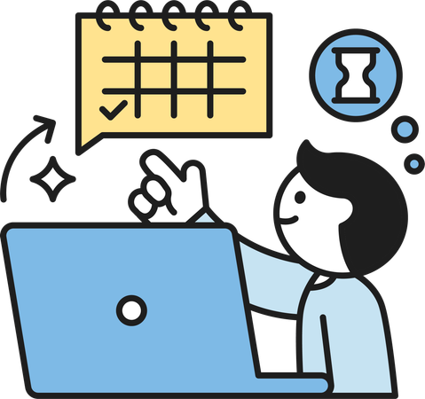 Labor Calendar  Illustration
