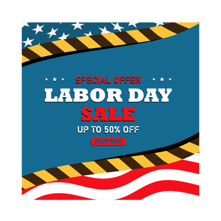 Labor Day sales promotion  Illustration